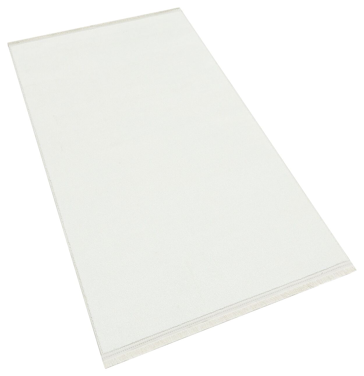 Yoga 5011 Ekru - Kaymaz Yıkanabilir Halı | Yumuşak Dokulu Düz Renk Halı